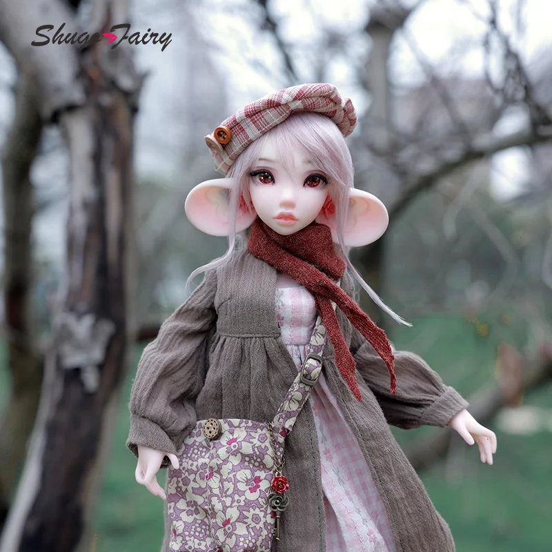 Pre-sale Shuga Fairy 1/4 Yudit Bjd Dolls - Fresh New Doll in Autumn and Winter,Featuring Big Eyes and Big Ears bjd doll bjd 1/4