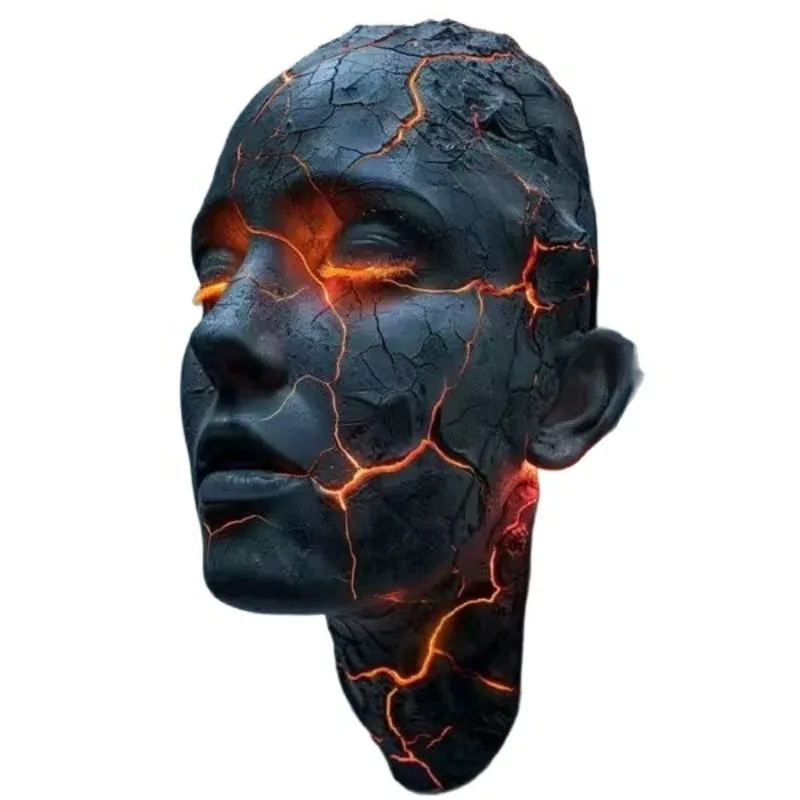 Creative Figures with Shattered Souls, Wall Lamps with Shattered Souls, Glowing Resin Decorations, Sculptures, Home Decor Items