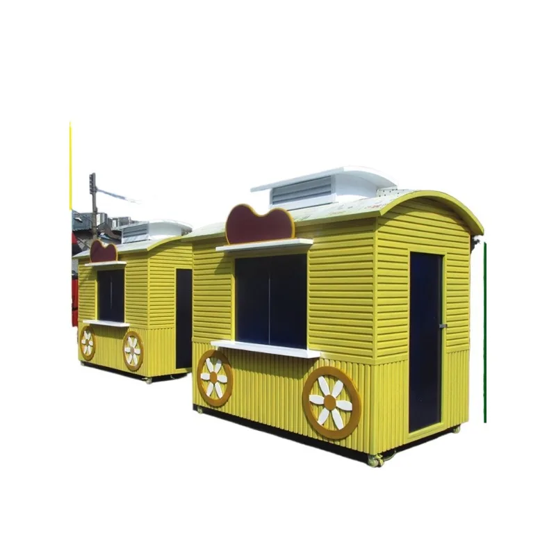 Anti-corrosion wooden house, pavilion homestay, farmhouse scenic spot, small wooden villa, mobile vending kiosk