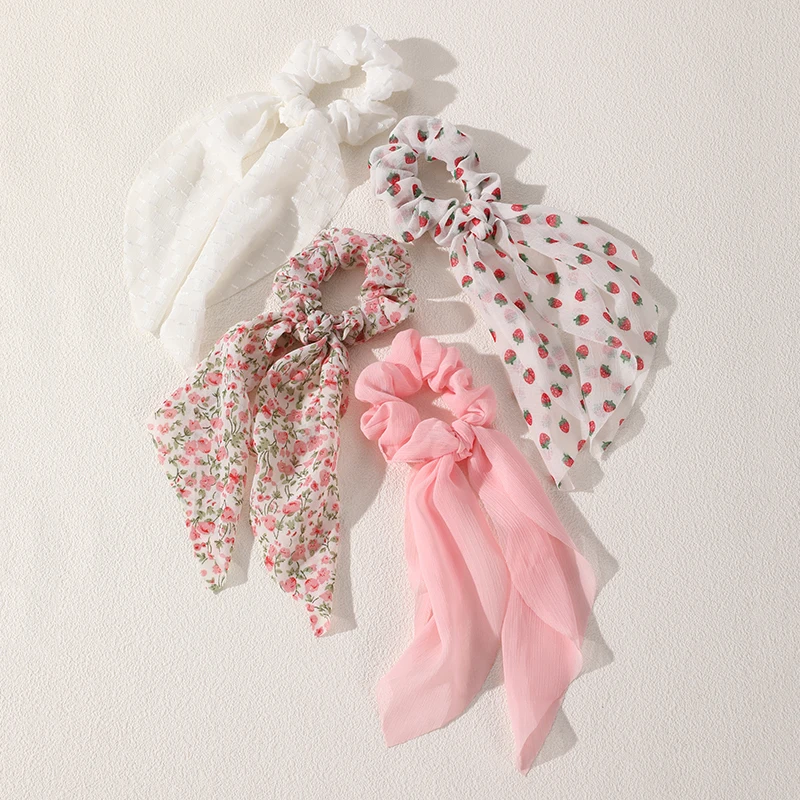 Variant: Pink ribbon hairtie