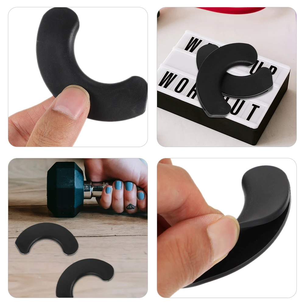

20 Pcs Dumbbell Holder Crescent Pads Gym Equipment Protection Barbell Cushion Weights Set Home Fitness Hipthrust Pad