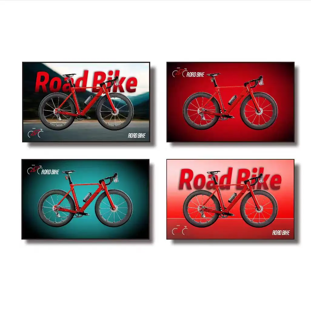Wall Mount Display Frame For Racing Bicycle Assembly Model, Dustproof Decor Frame Only No Model