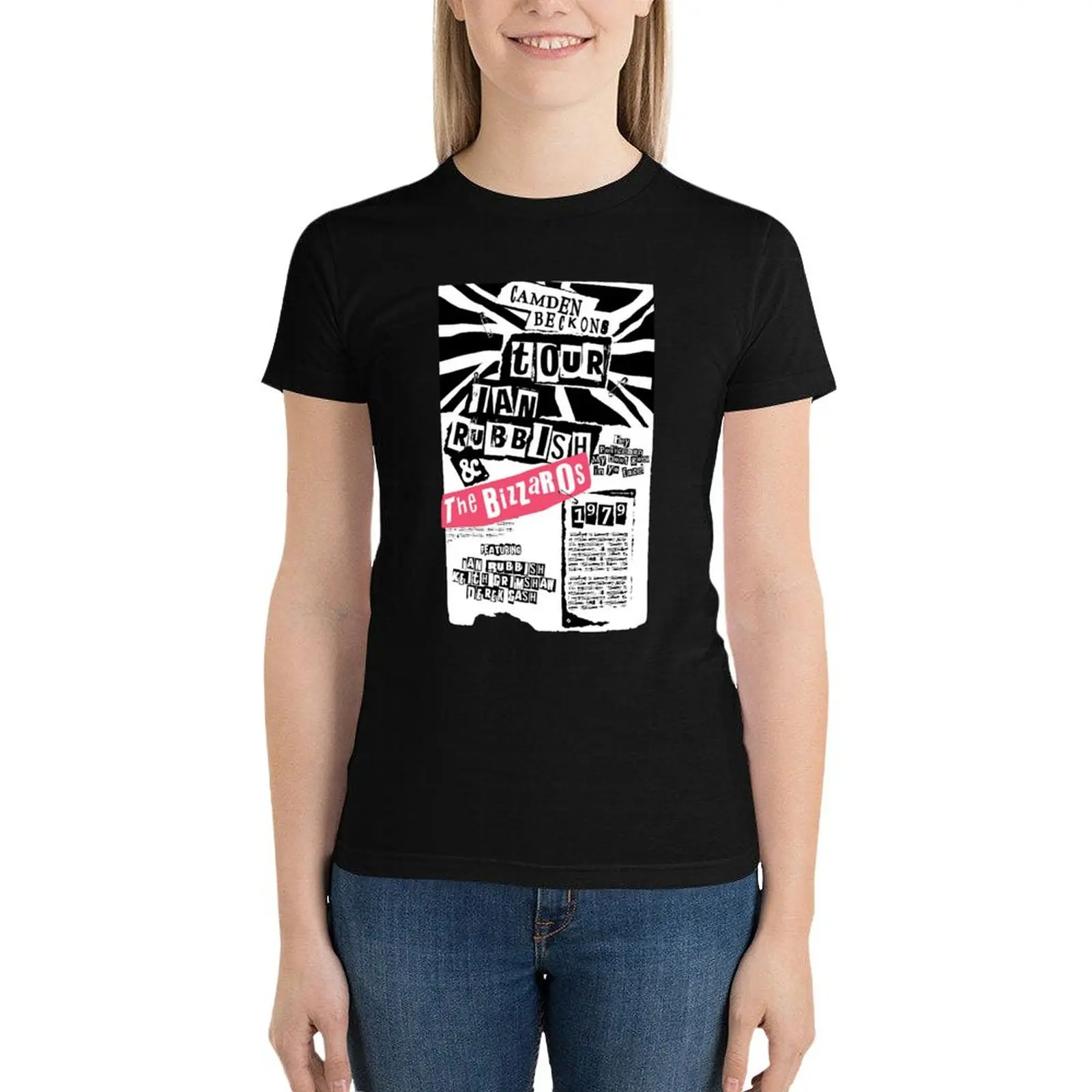 Snl Ian Onzin & Amp; De Bizzaros P-A-R-O-D-Y Tour Slim Fit T-Shirt Dames Tops Lentekleding 2024