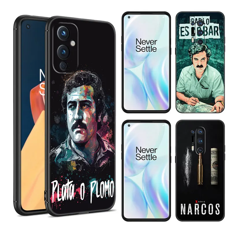 Pablo Escobar Black Silicone Phone Case For OnePlus 9R 10R 11R 12R ACE 2 Pro 2V 3V Nord CE 2 3 Lite 4 N10 N20 N30 SE 5G