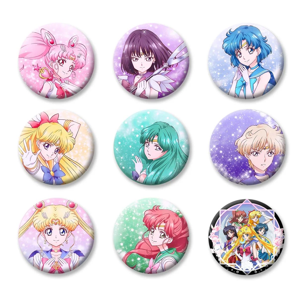

Anime Cards Captors Sakura Flash Badge Brooch Keychain Refrigerator Magnet ACG Accessories Collect Bag Pendants Boys Girls Gift