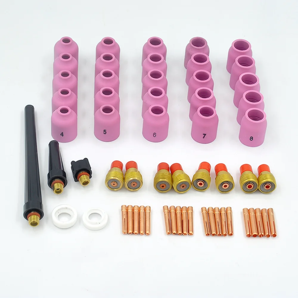 TIG Welding Replacement Parts For WP9 WP20 WP25 Torch Ceramic Nozzle Collet Body Electrode Clamp Maintenance Kit