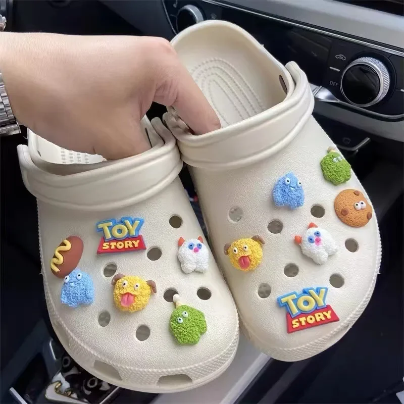 12 قطعة/المجموعة DIY اليدوية ليتل مونستر الأحذية سحر حديقة الأحذية الزينة للفتيات مصمم جودة ثقب سحر هدية #3