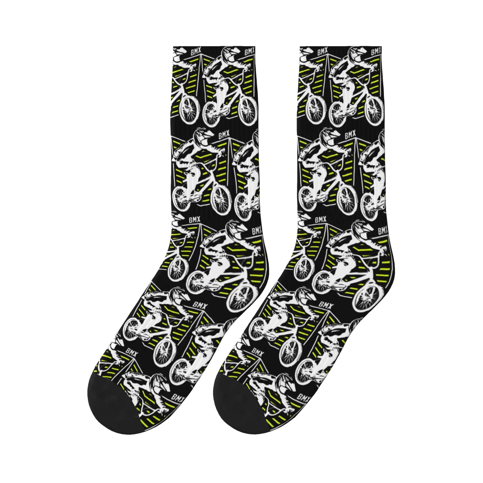 

Bmx Apparel Retro Bmx Bike Old School Patch Sports Socks Super Soft Stockings All Season Long Socks for Man's Woman's Gifts