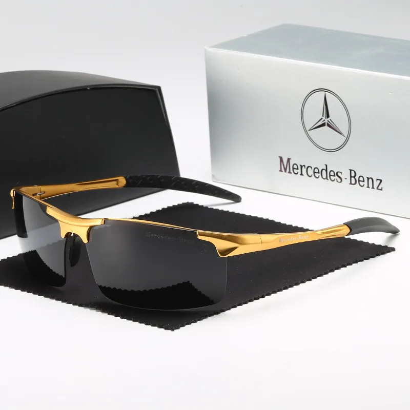 

For Mercedes Benz A B C E S V Class GLB GLC GLE AMG Pilot SLK SLC ML Car High Men Anti Glare Driver Goggles Polarized Sunglasses