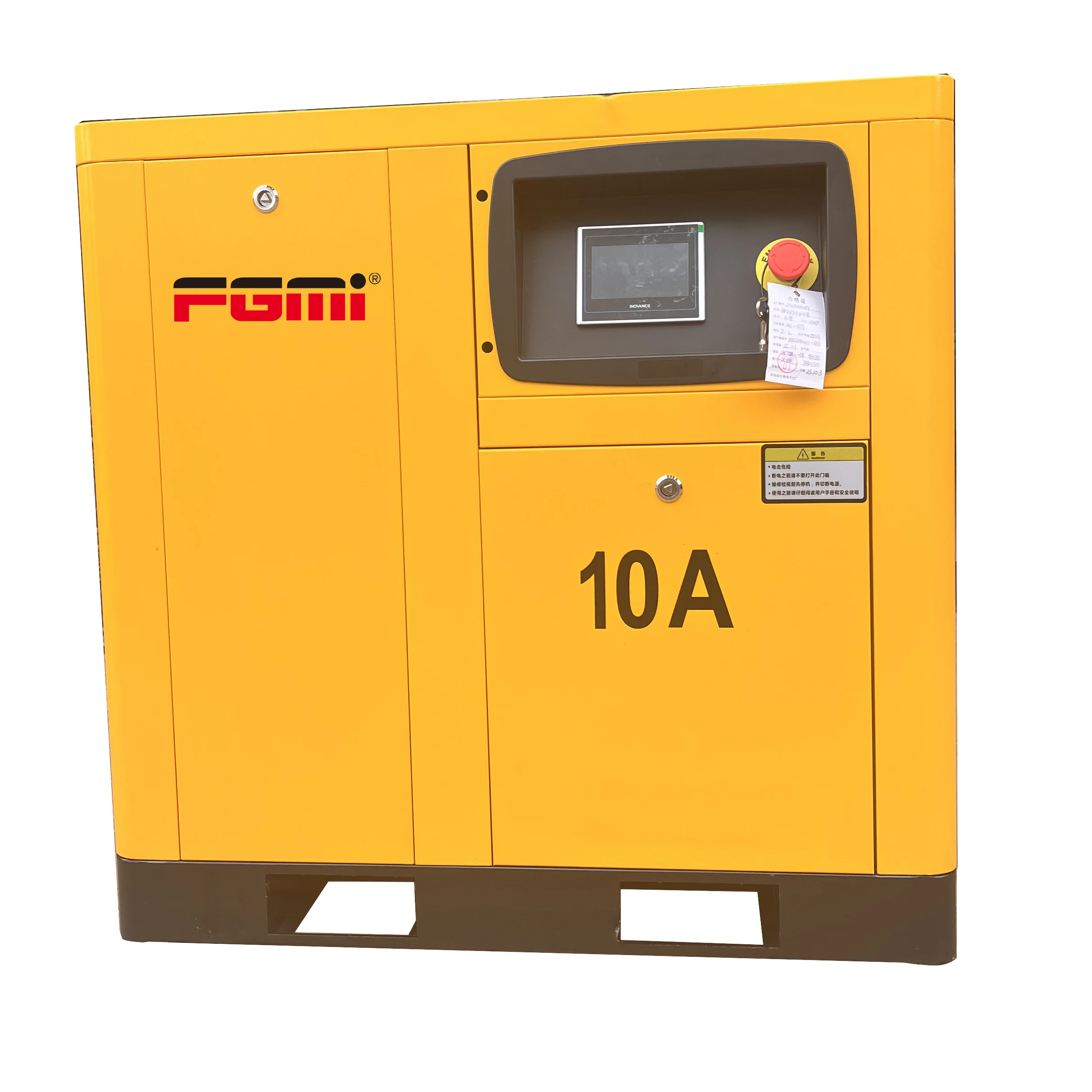 

7.5kw 10HP Electric Stationary Air Compressor Oil-less Industrial Screw Compressor with 220v Motor for Industrial Machinery