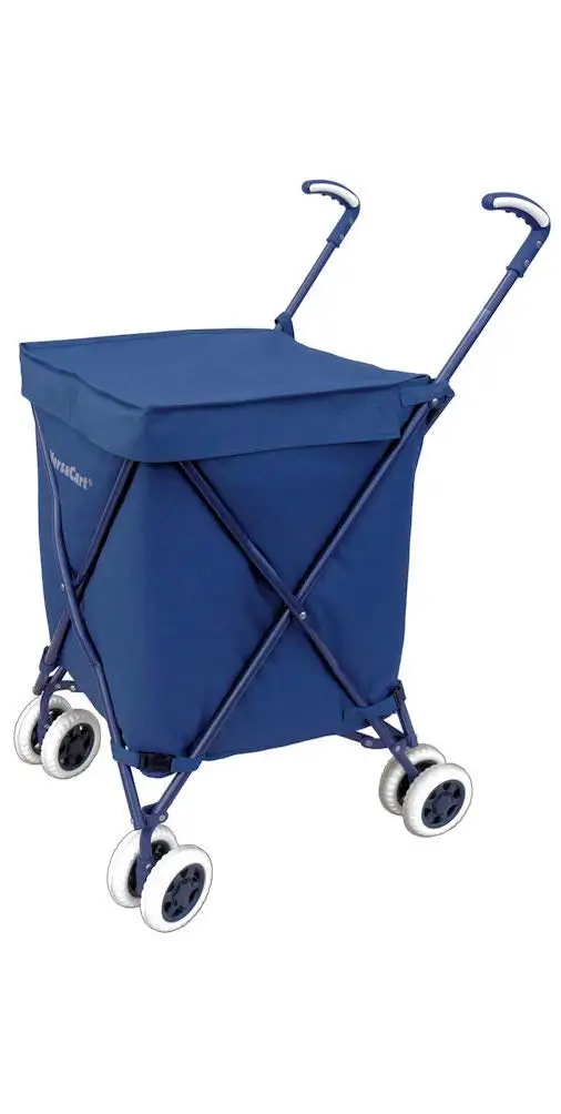 Transit -The Original Patented Folding Shopping and Utility Cart, Water-Resistant Heavy-Duty Canvas with Cover, Double