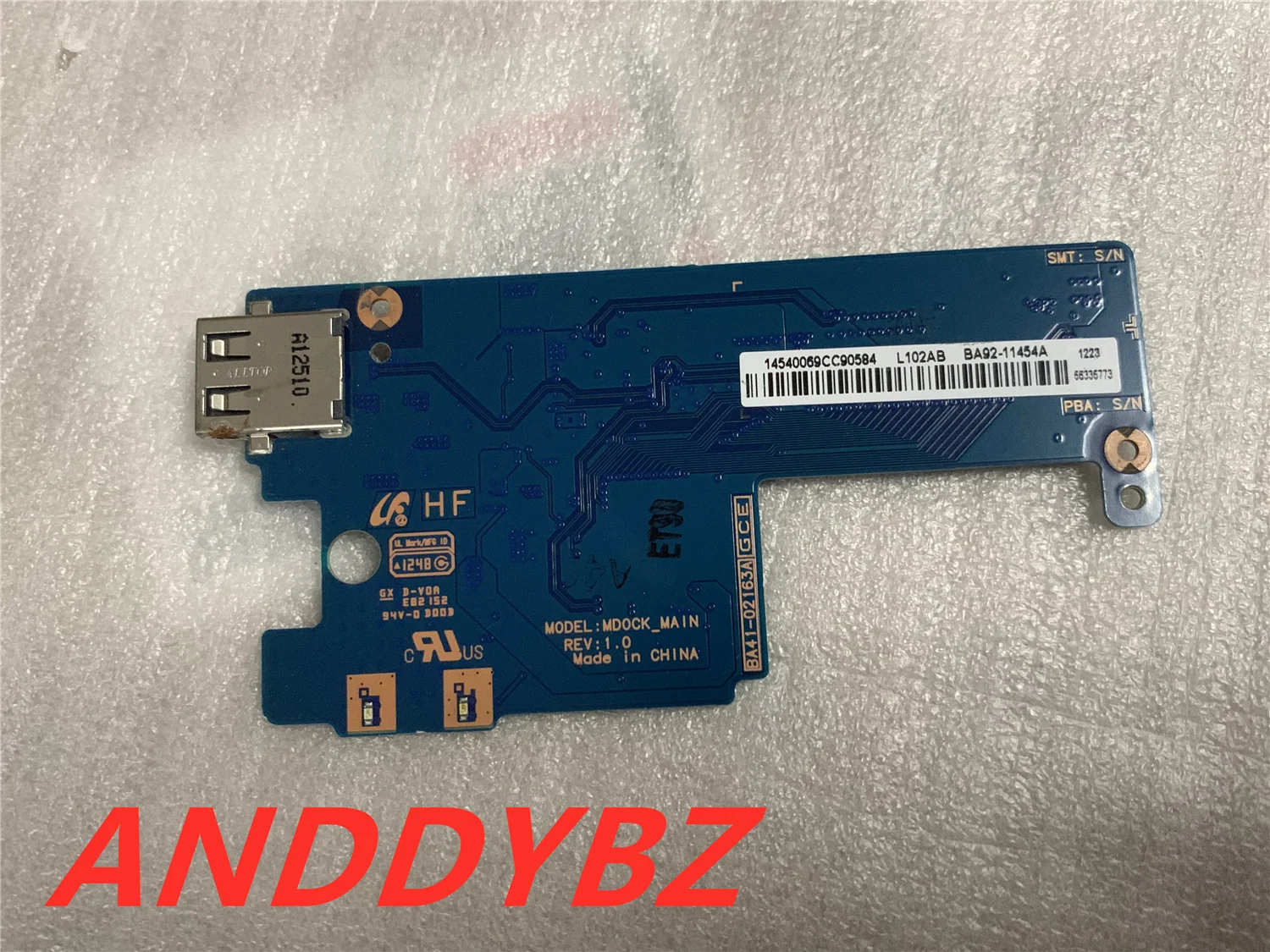 

Оригинальная USB-плата для Samsung 500t xe500t1c ba41-02163a, тест в порядке