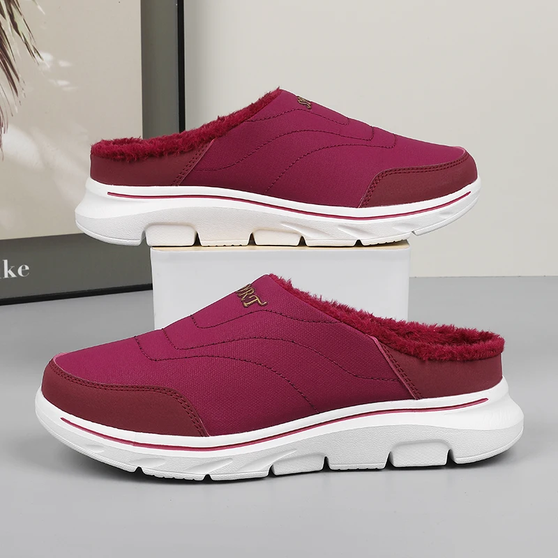 

Women Slippers Winter Warm Plush Home Indoor Couple Slippers WaterProof Soft Comfort Winter Shoes Women Footwear Size 36-42