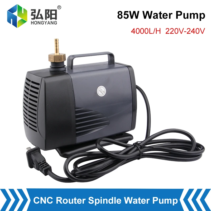 

Water Pump 85W 4.0M Lift 4000L/H Fish Pond Aquarium Water Pump 220V For CNC Router Engraving Machine Spindle Motor Cooling