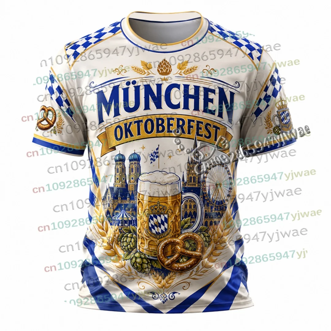2026 Lustiges Deutsches München Oktoberfest-Shirt Bierfest-T-Shirt Festival Streetwear Urlaub Party Freizeit-Oberteil Eltern-Kind-T-Shirt – Detail 10