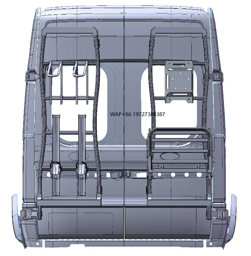 Wholesale Cheap Price 4 in 1 Motorhome Accessories Caravan Back Door Rack with Ladder Tire Rack Bike Carrier and Mini Rack