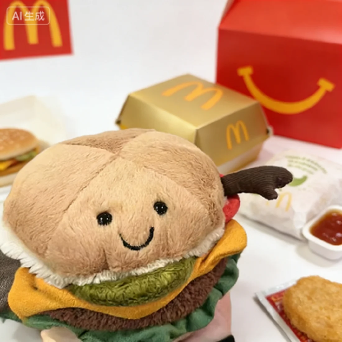 

15cm Cute Cartoon Hamburger Taco Plush Toy Soft Fluffy Stuffed Doll for Kids Creative Emotion Toy for Birthday And Holiday Gifts