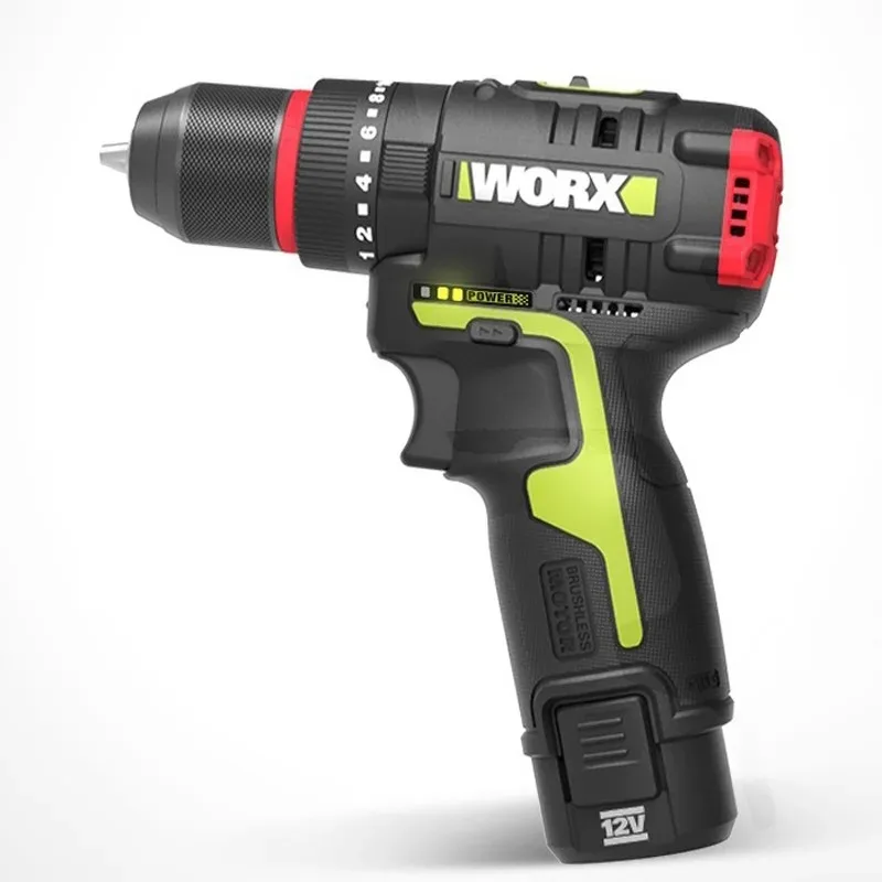 

【2026】WORX WU131X Новые версии беспроводной ударной дрели 40Нм 27000 об/мин 1800 об/мин с бесщеточным двигателем, перезаряжаемая батарея, универсальный 12В адаптер
