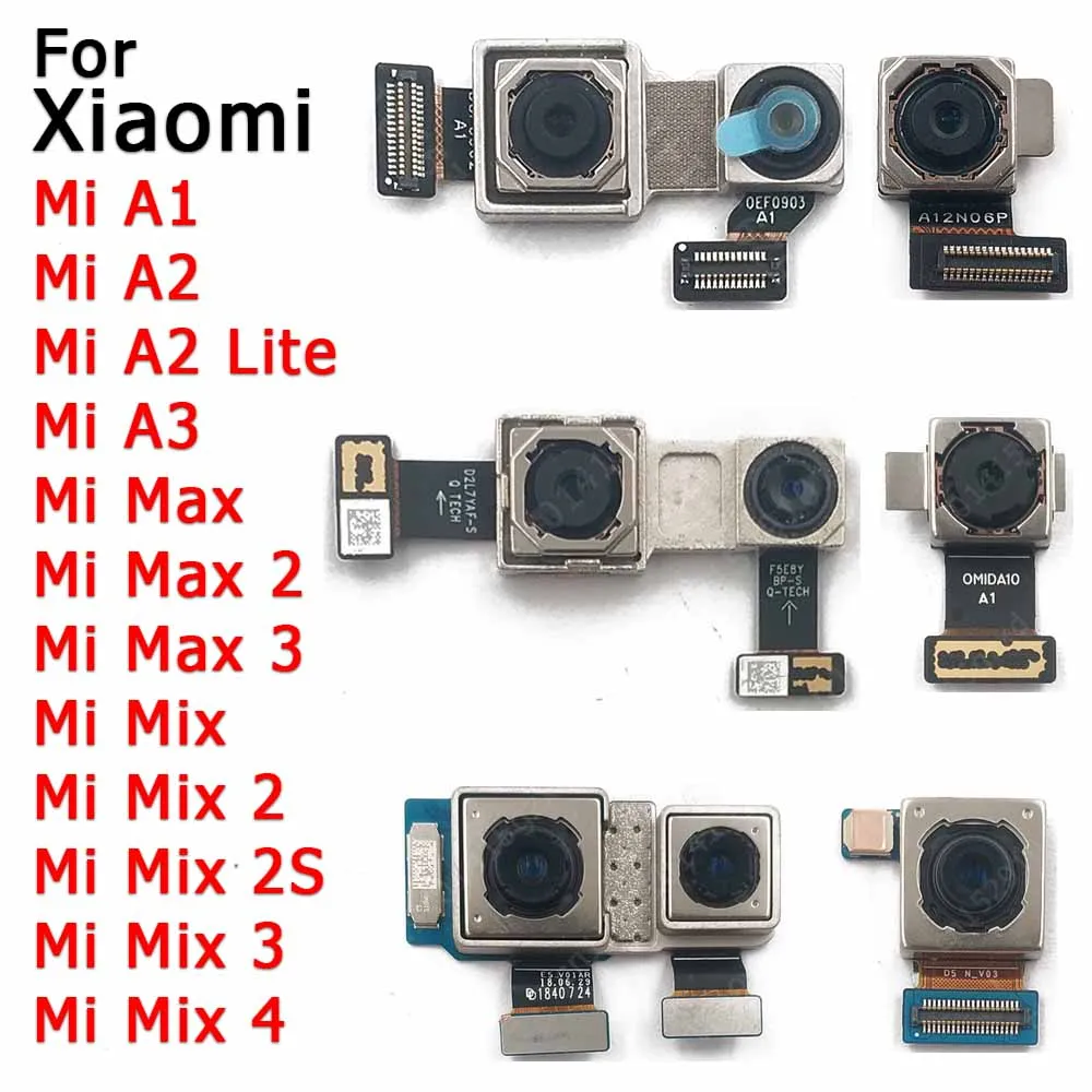 Rear Camera For Xiaomi Mi A3 Max 2 Mix 2S 3 A1 A2 Lite Back Camera Module Flex Backside View Replacement Spare Parts