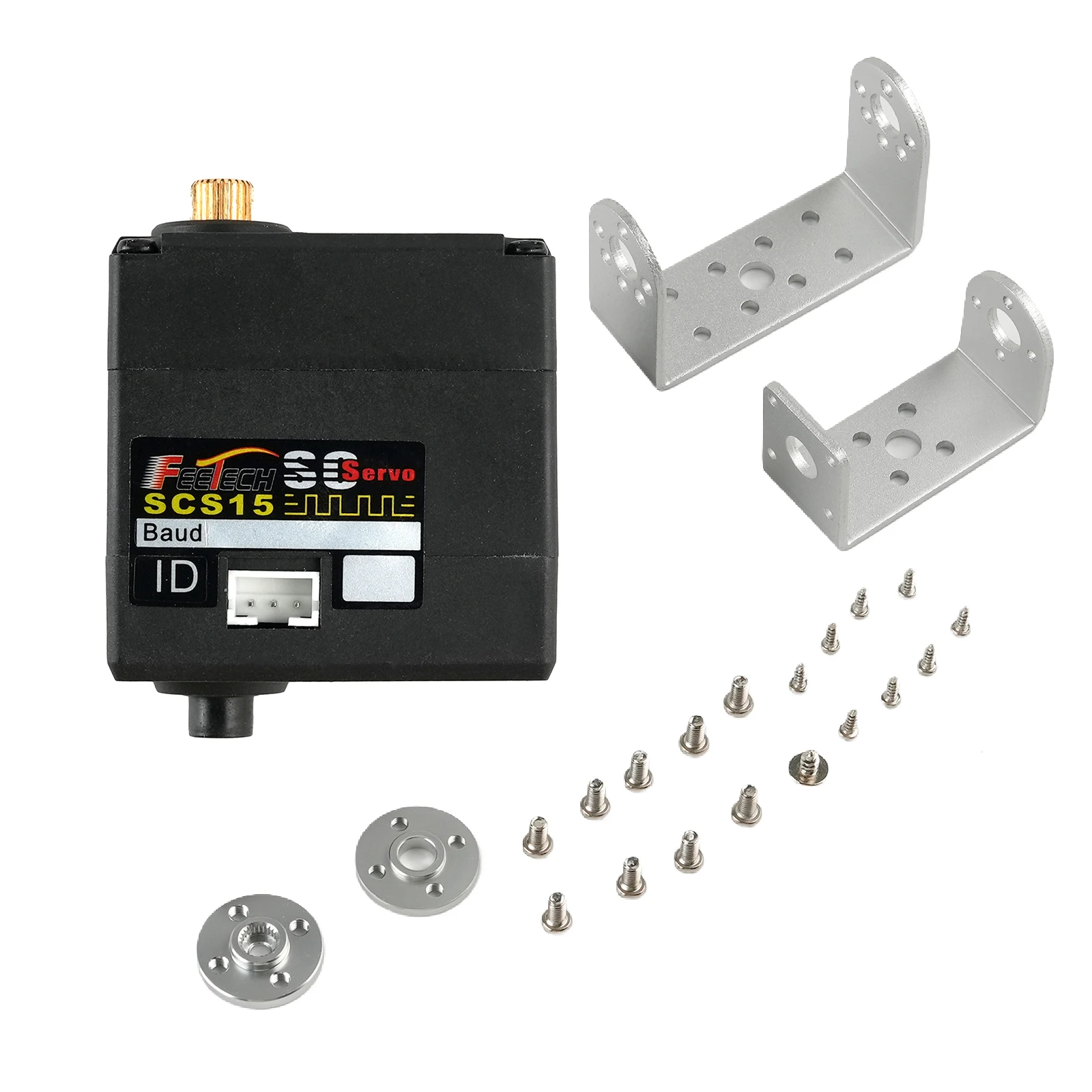 SCS15 15kg Torque Serial Bus Servo TTL Position Feedback 180 Degree Dual Axis Metal Gear Robot Arm Mechanical Model