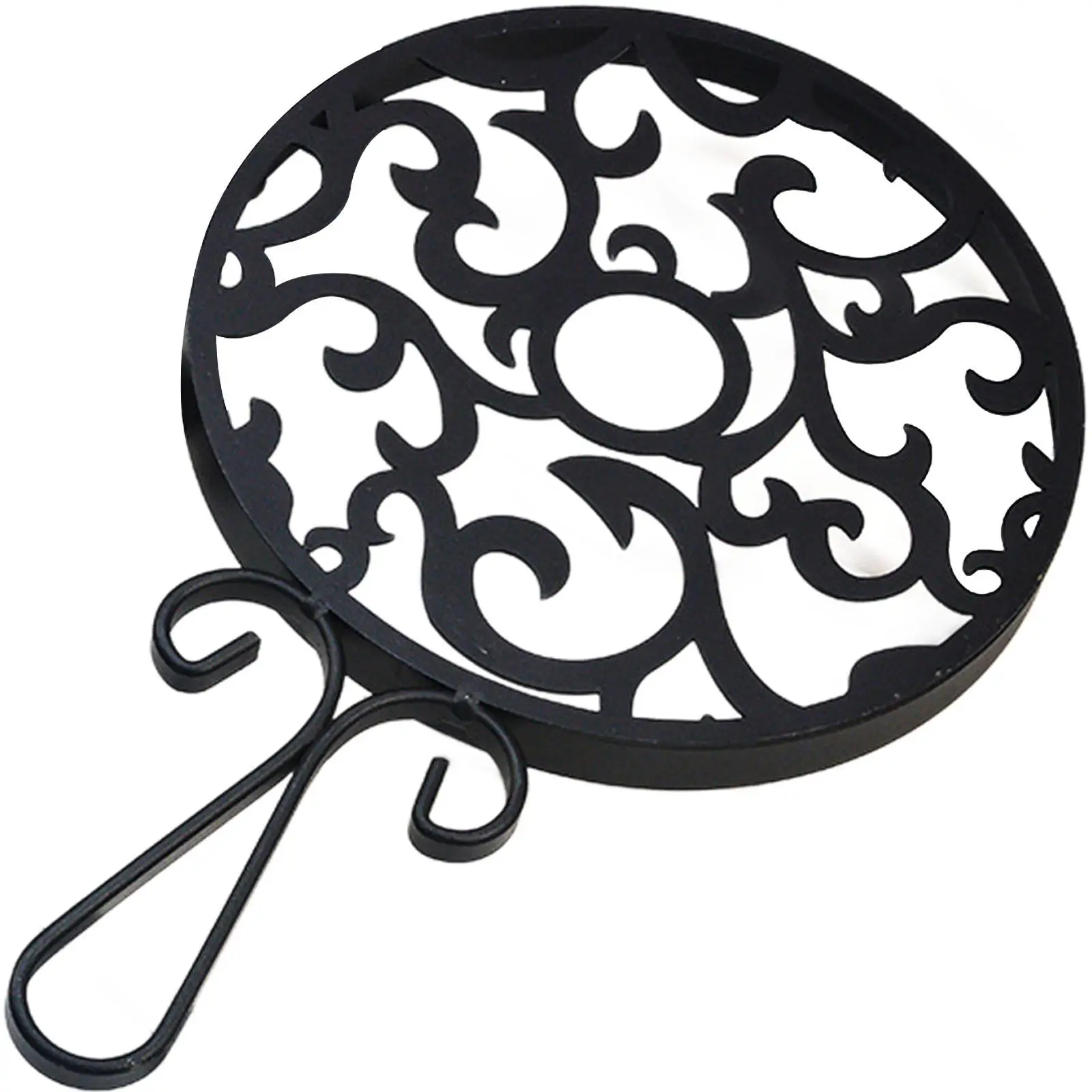 

Round Iron Trivet for Dishes,Heat Resistant,Decorative,Rustic Heavy Duty for Dining Table Countertop Kitchen Decoration