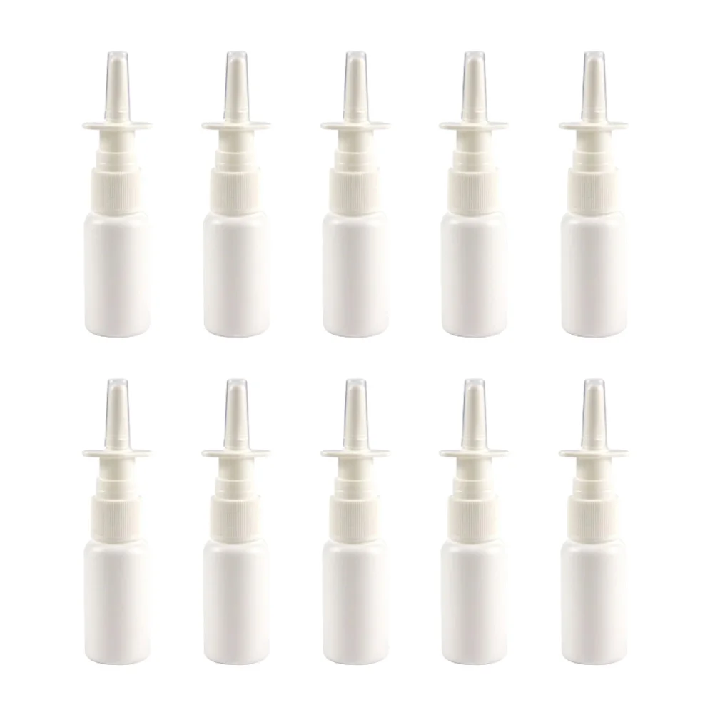 

20pcs 10ml Portable Mini Refillable Spray Bottle Plastic Nasal Sprayer Makeup Tool for Home Travel plastic empty spray bottle