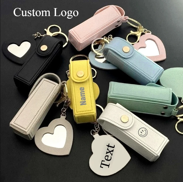 

Hot Sales Fashion Small Mirror Lipstick Bag Mini Bag Car Key HanBings Originality Coin Purse Key Case Custom Bag Leather Gift
