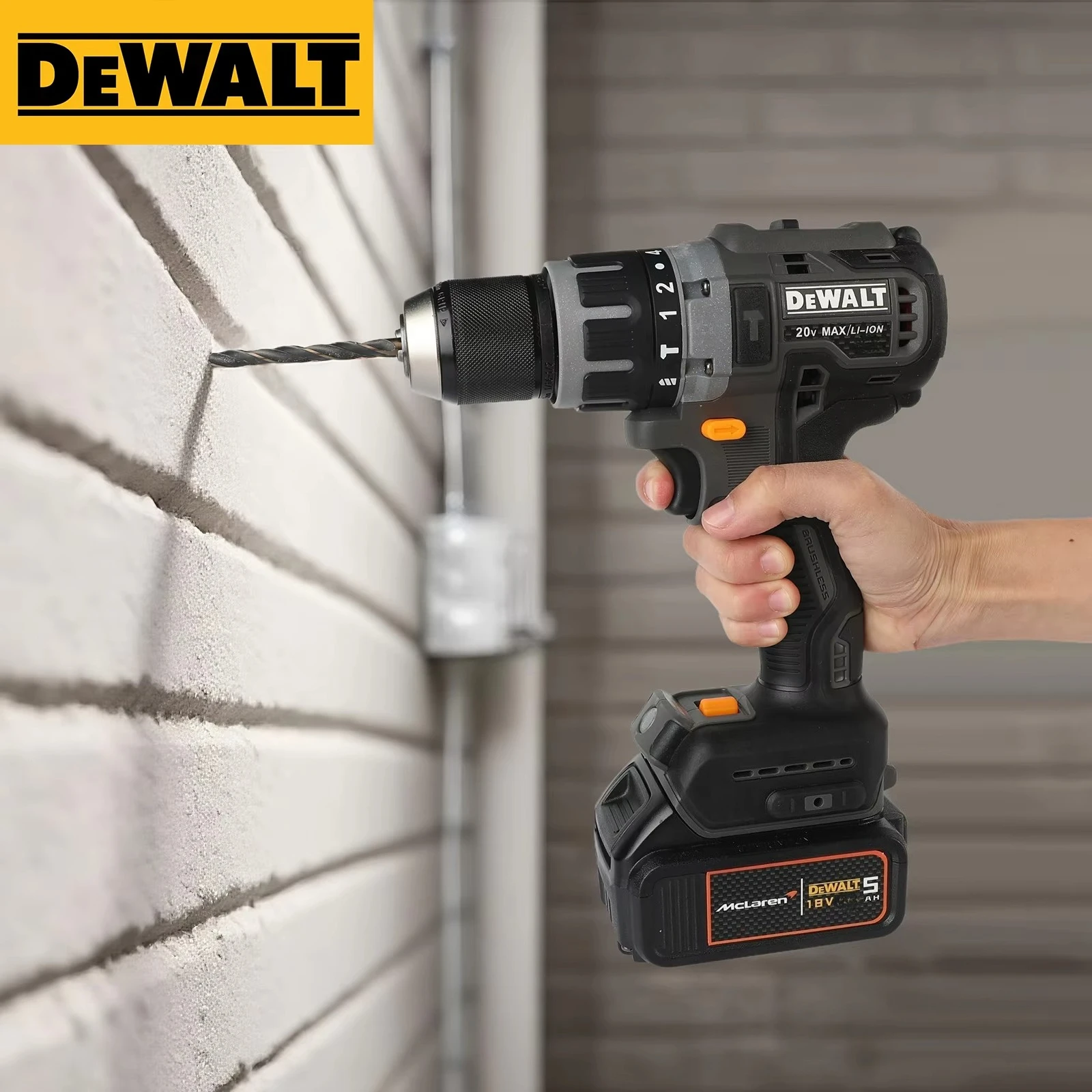 DEWALT DCF85M 20V Cordless Brushless Multifunctional Electric Brushless Screwdriver,Rechargeable,Hand Drill,Hammer Drill