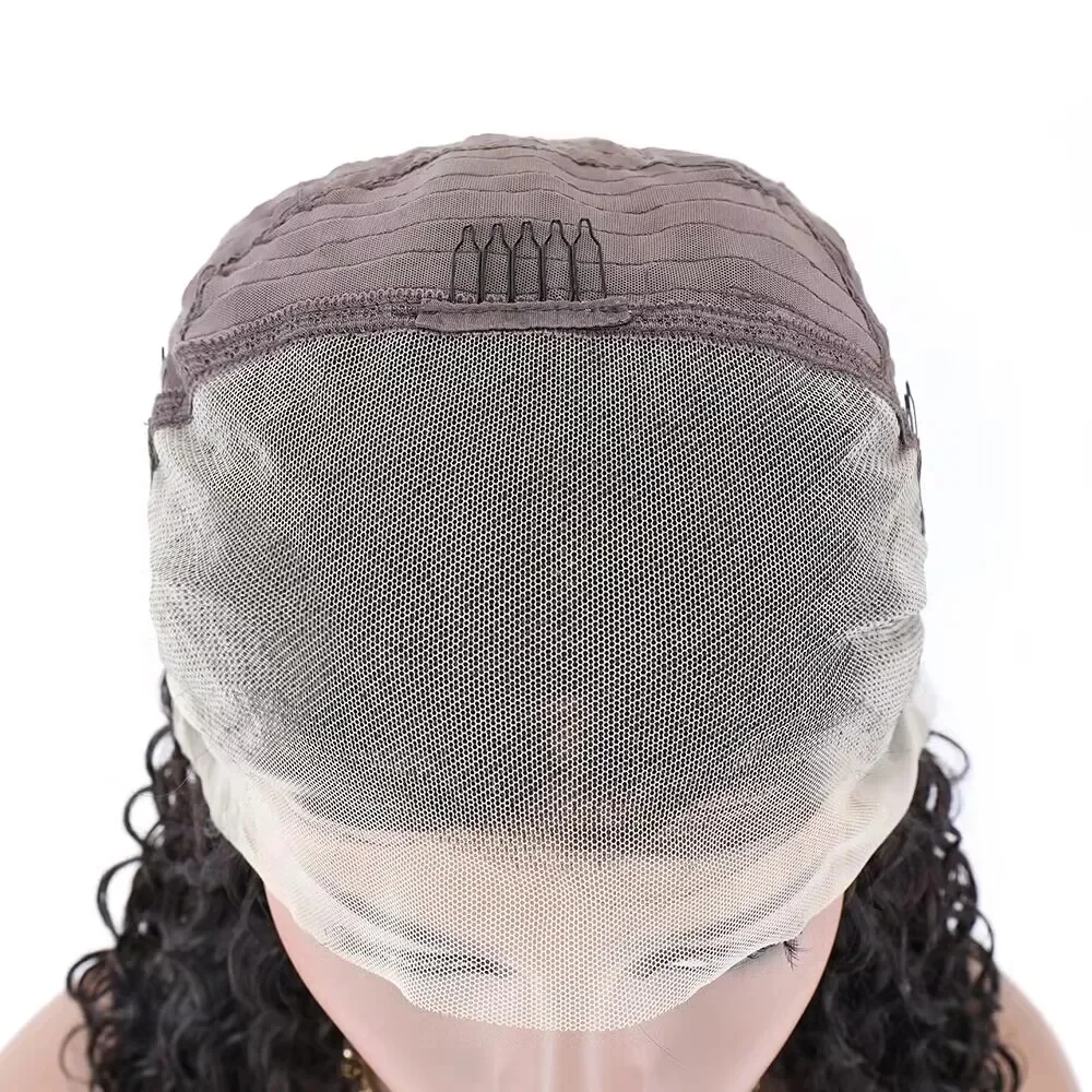 13x4 الدانتيل شعر مستعار أمامي 150% كثافة الشعر البشري موجة المياه قطعها للنساء قصيرة مجعد عابث #6