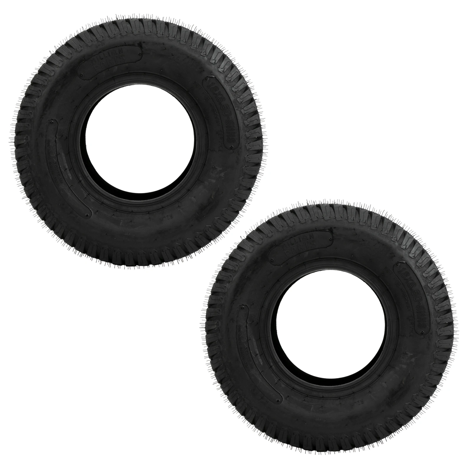 Two * 18x8.50-8 18x8.50-8 Garden Lawn Mower Turf Tires 4PR P332 PSI:22