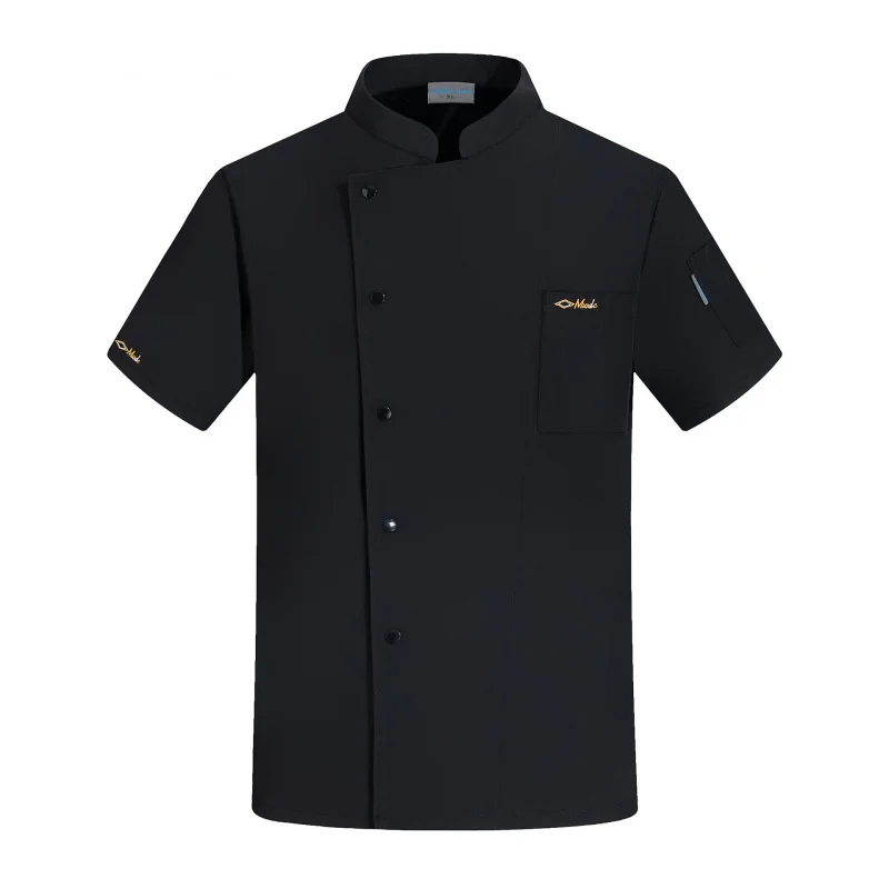 Uniforme de travail à manches courtes pour Chef de barbecue, Restaurant occidental, restauration, hôtel, Restaurant, cantine, vêtements de cuisine d'été pour hommes