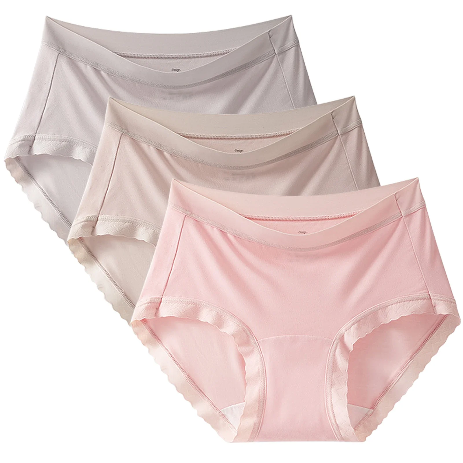 3pcs/Set Plus-Size Women's Modal Panties Lady Comfortable Soft Breathable Elastic Underwear Female Lingerie Underpants