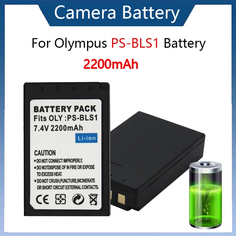 

2200mAh PS-BLS1 BLS-1 BLS1 Battery for Olympus OLY. EP2 EPL1 EPL2 EP1 BLS5 E-400 EVOLT E-410 EVOLT E410 E-420 E-410 E-620 E-450