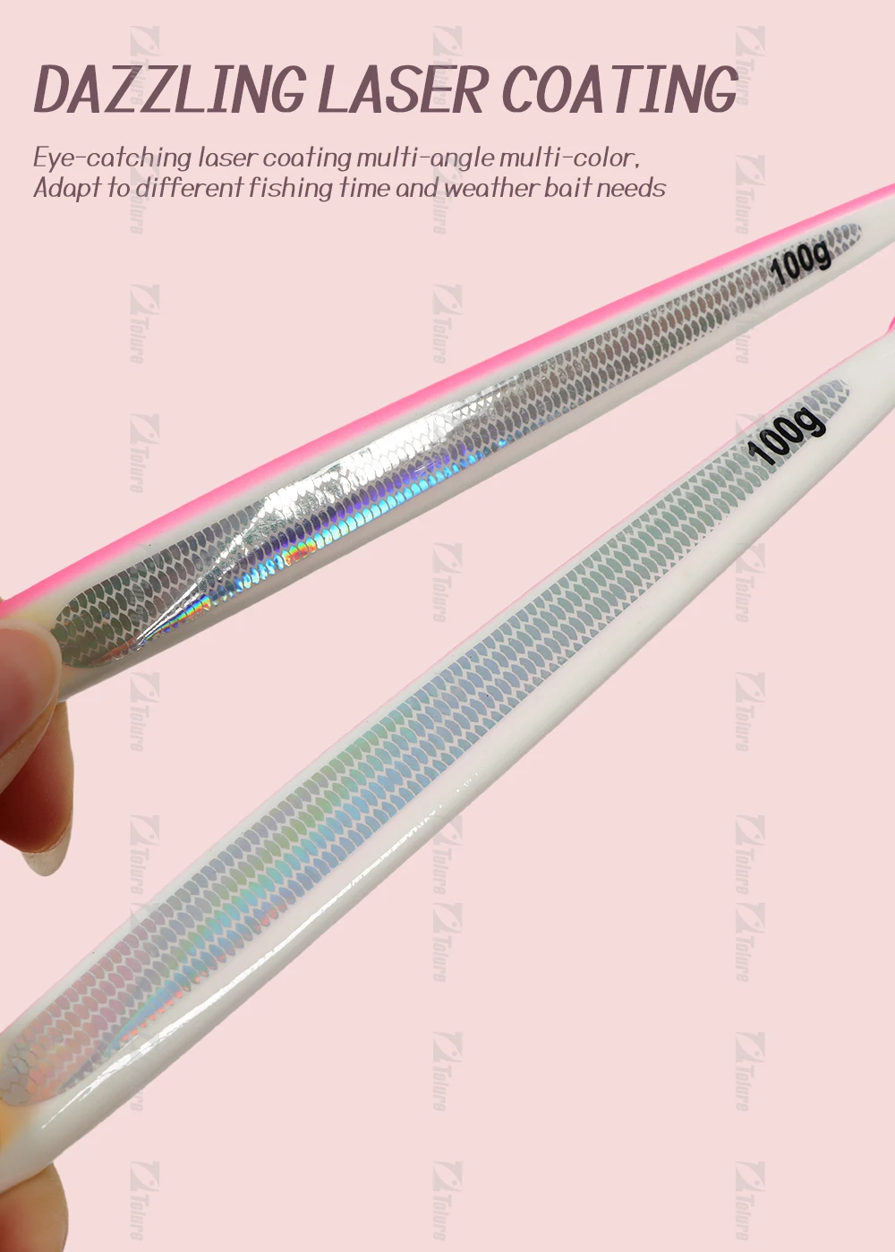 TOLU NEUE schnell sinkende Metall-Jig 100 g, 150 g, 180 g, 200 g, 250 g, 300 g, langer Wurf, schnell sinkende Herbst-Jigs, Salzwasser-Tiefsee-Angelköder – Detail 5