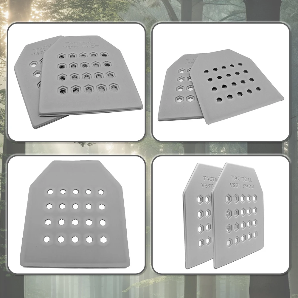 2Pcs Tactical Vest Pads Shockproof Vest Plate 35x28cm EVA Soft Cushioned Pad Lining Protect Insert Plate for Hunting Shooting view 4