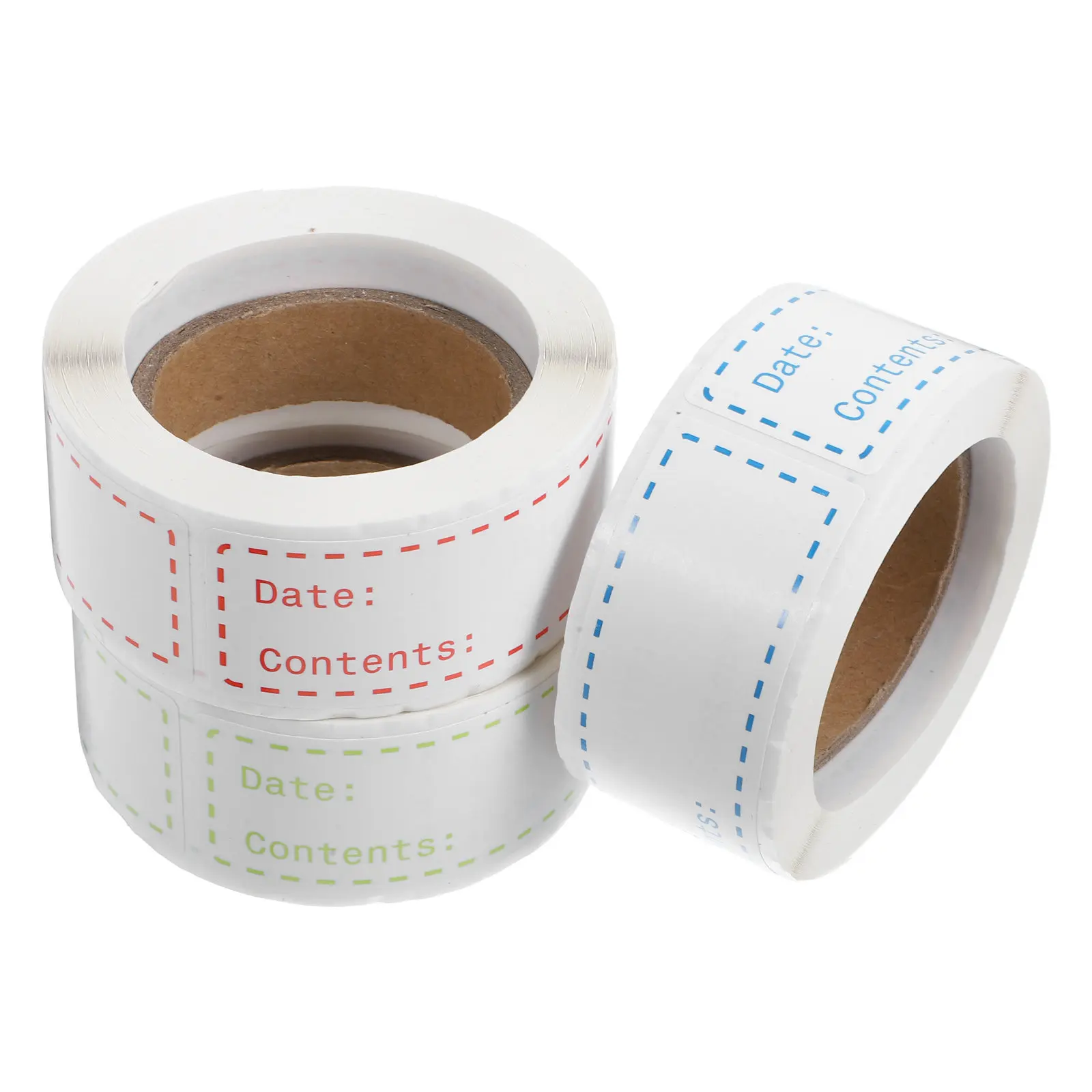 

3 рулона этикеток для кухонных контейнеров, банок для морозильной камеры и холодильника, с возможностью письма, клейкие, без остатка, легко снимаемые, для маркировки даты
