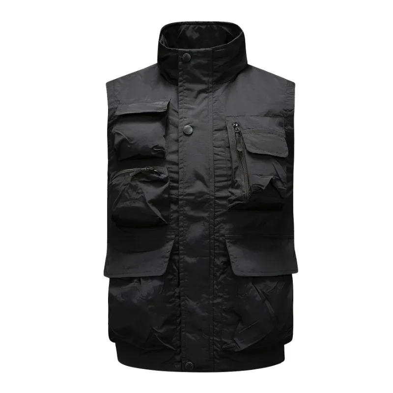 

Men's Clothing Fishing Vest Custom Made Sleeveless Jacket Tactical Luxury Multipocket Man Windbreaker Hunting Coat