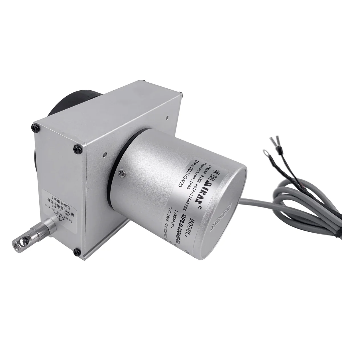 Miran Draw Wire Potentiometer String Encoder MPS-M เอาต์พุต4-20mA 3000มม. พร้อมกรอบใส