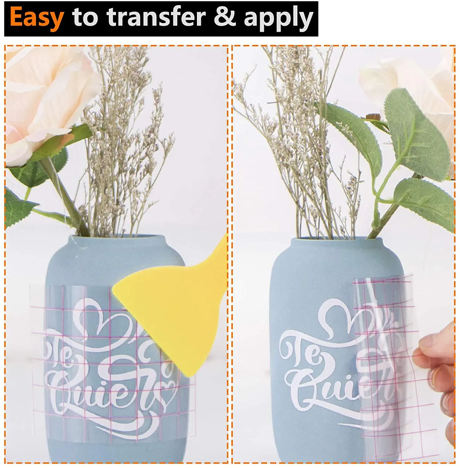 transfer & apply Permanent Adhesive Vinyl Roll