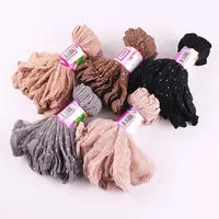 Chaussettes transparentes à pois noirs, élastiques Ultra-fines pour femmes, chaussettes en soie cristal, en Nylon, mode dames, chaussettes courtes d'été à la cheville 5