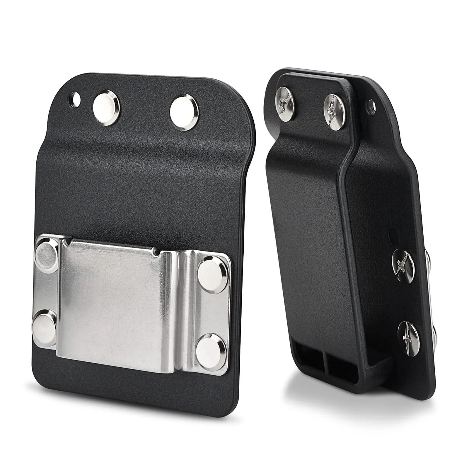 Drill Belt Clip Drill Belt Holder Stainless Steel Hook Electric Drill Tape Measure Holder Belt Clip for Belts Width Up to 2 Inch