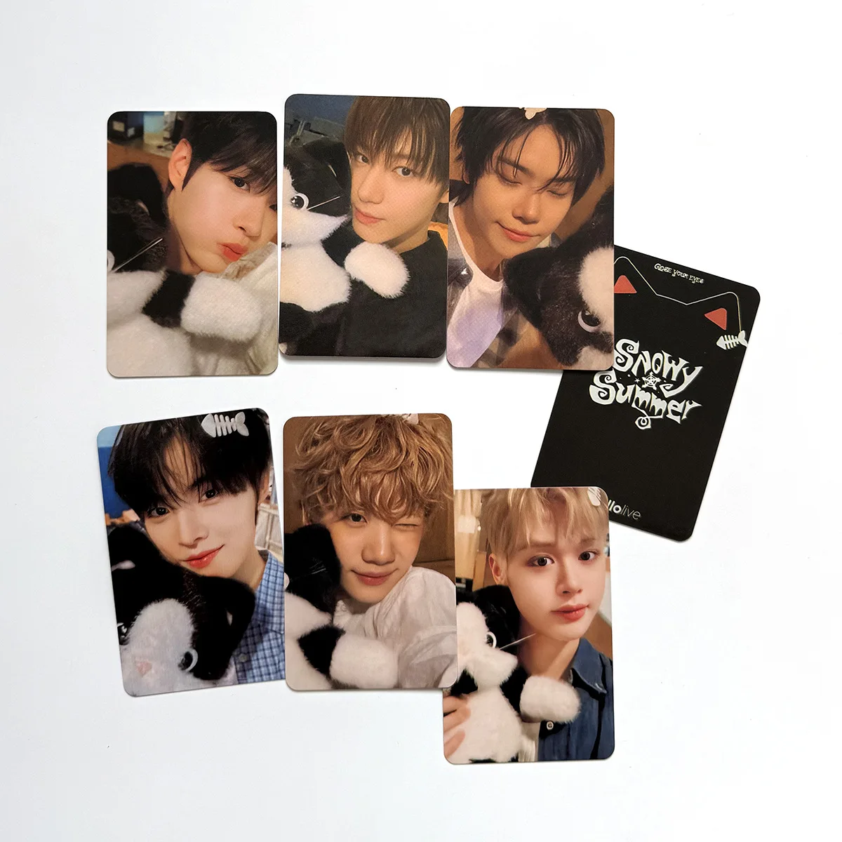 7Pcs/Set Idol CLOSE YOUR EYES New Album Snowy Summer Lomo Cards Special Bonus Cards KENSHIN KYOUNGBAE JMIN SEUNGHO Fans Gifts view 3