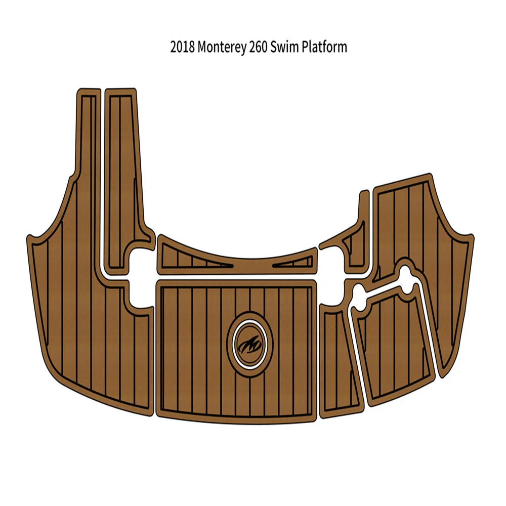 

2018 Monterey 260 Плавательная платформа Ступенька для лодки Пена EVA Коврик для пола из искусственного тикового дерева