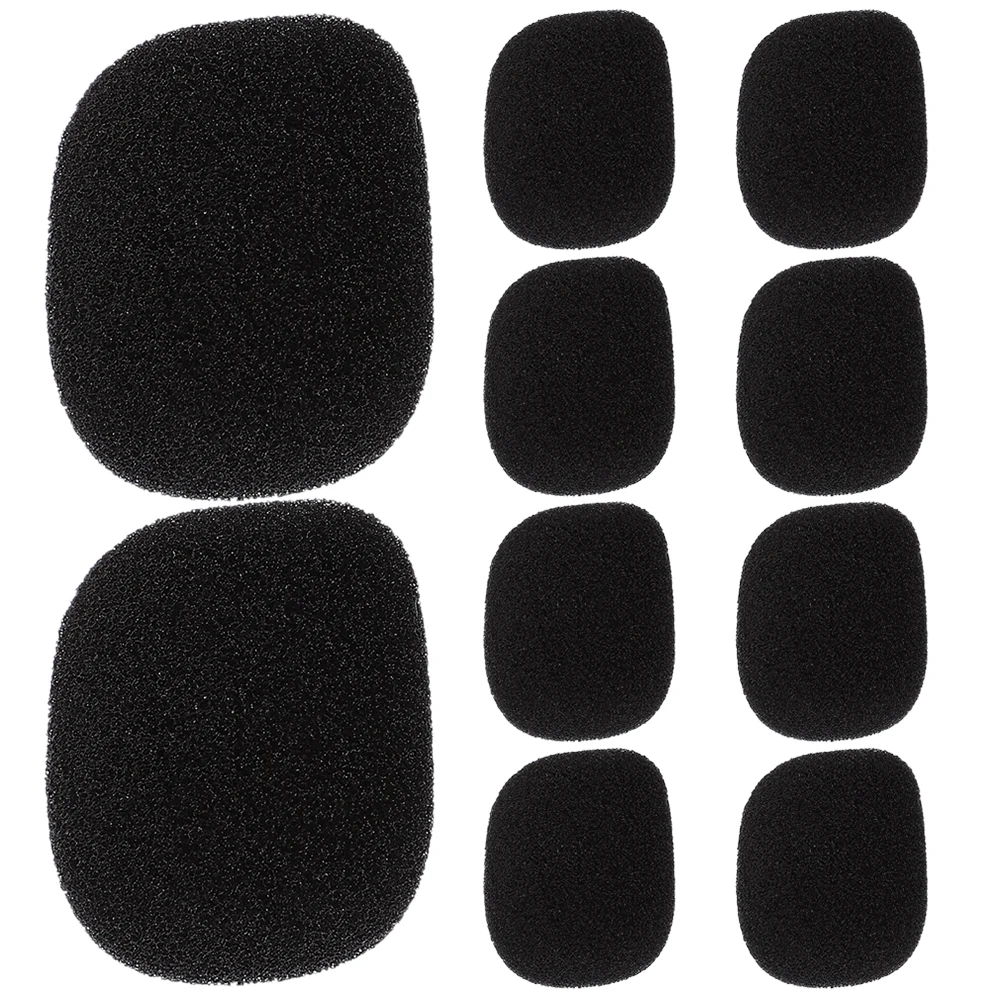 

10 Pcs Blow-proof Bee Microphone Lapel Windscreen Headwear Covers Muffler Sponge for Mics