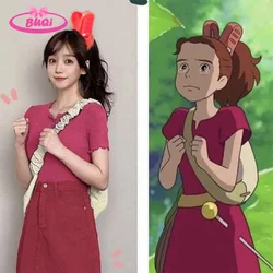 BUQI Kari-gurashi no Arietty Hair Same Hairstyle Claw Clip With Hair Ponytail Yukashita no kobito-tachi Cosplay Hair For Women