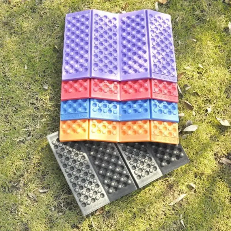 Honeycomb Massage Mat 4-Fold XPE Cushion Outdoor Hiking Camping Training Park Foldable Pillow Picnic Sitting Moisture-proof Pad