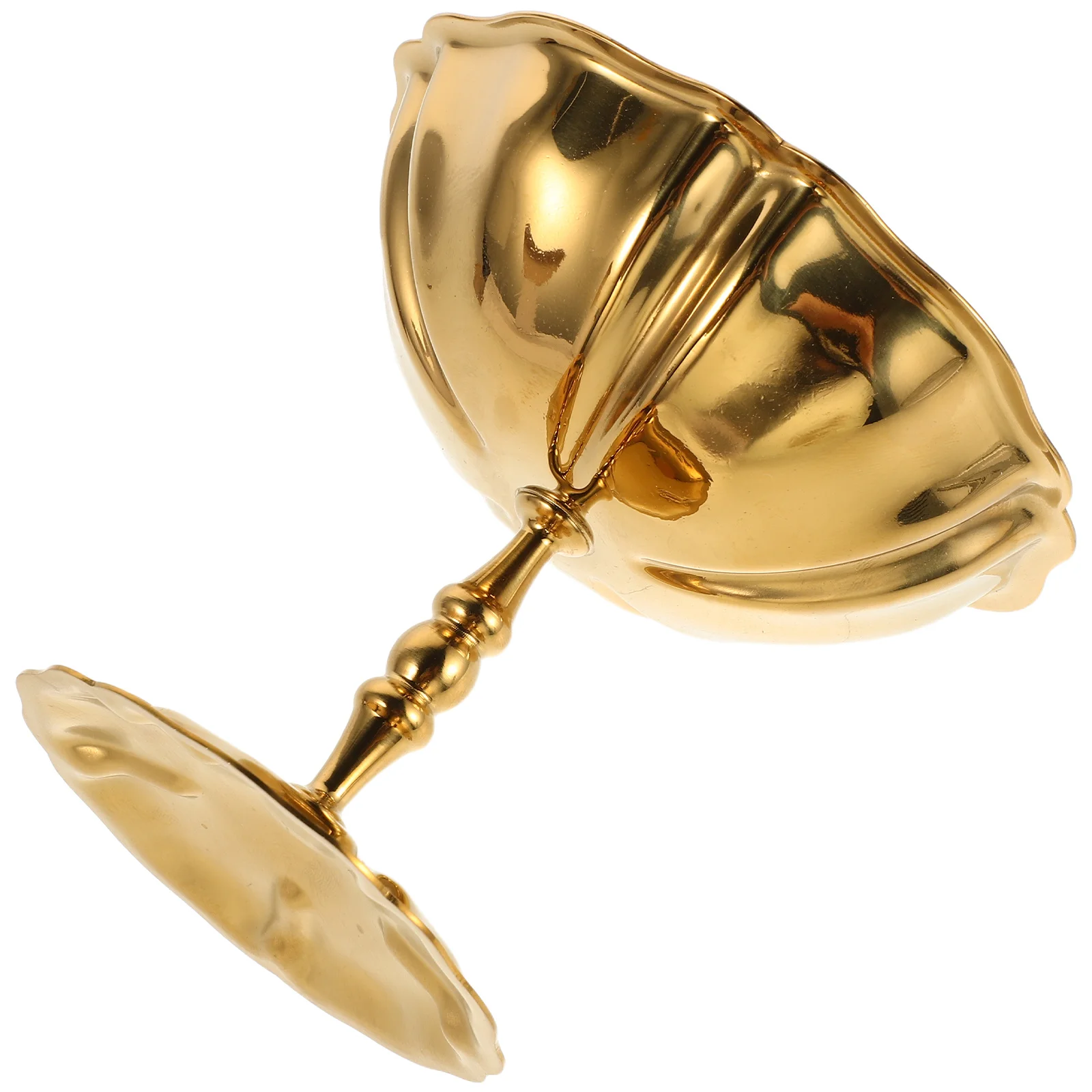 

Stainless Steel Dessert Bowls High Footed Ice Cream Cups For Parties Pudding Fruit Salad Serving Goblets Metal Bowl