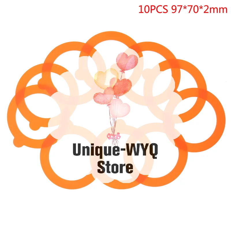 10Pcs Silicone Jar Gaskets Food Storege Jars Airtight Leak-Proof Seals Ring