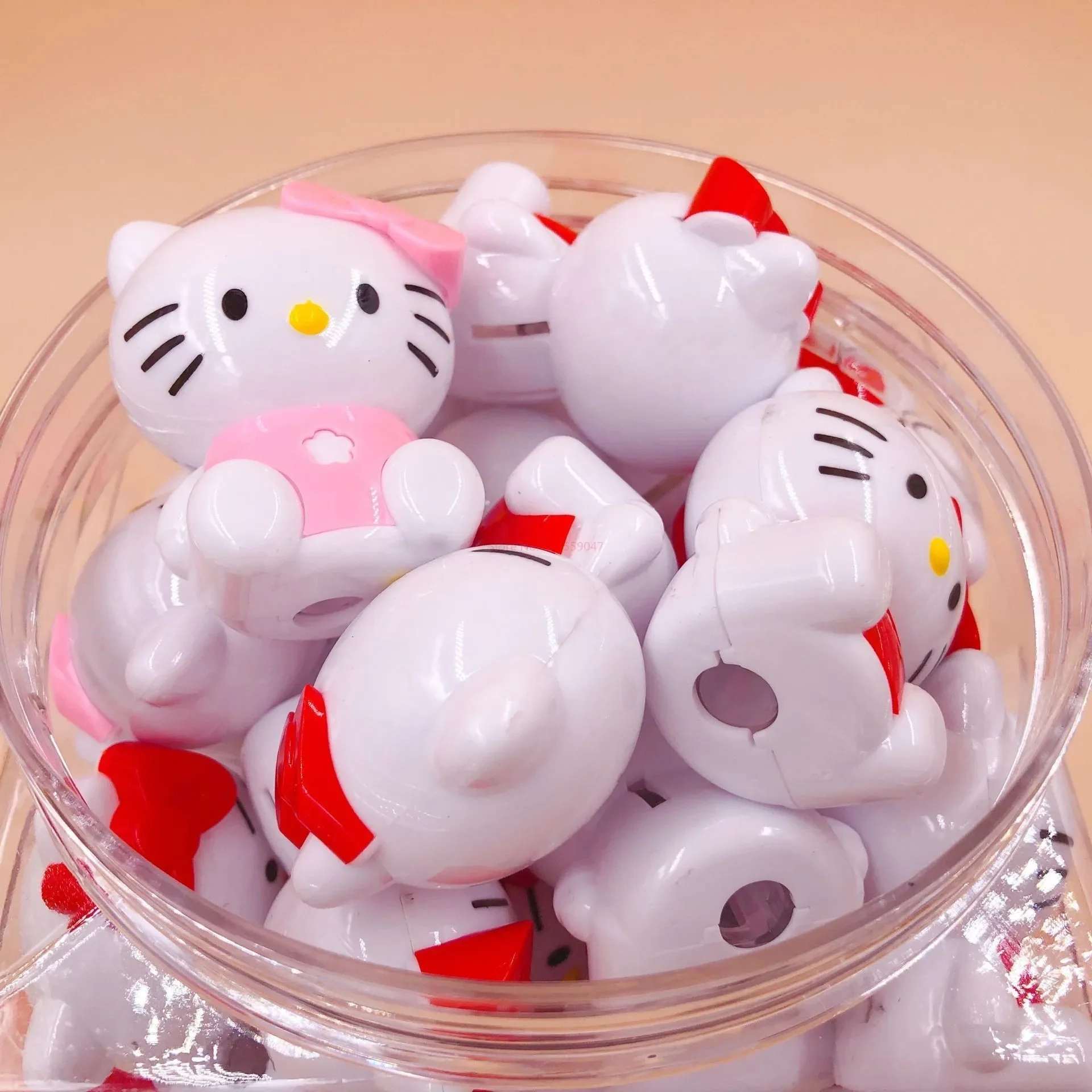 45pcs New Cartoonn Pencil Sharpener Kawaii Kitty Student Double-hole Pencil Sharpener Stationery School Supplies Cute Statione