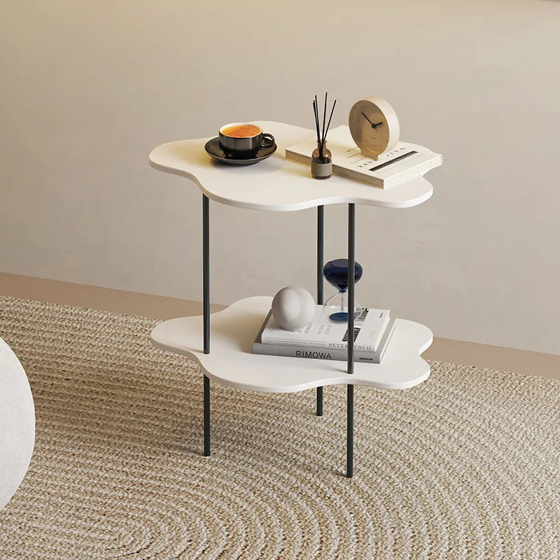 Special-shaped cloud coffee table, light luxury creativity, minimalist shelves